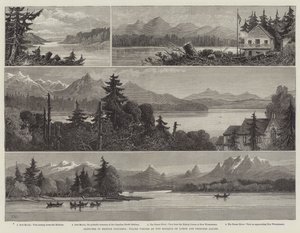 Skisser i British Columbia, platser som besöktes av markisen av Lorne och prinsessan Louise
